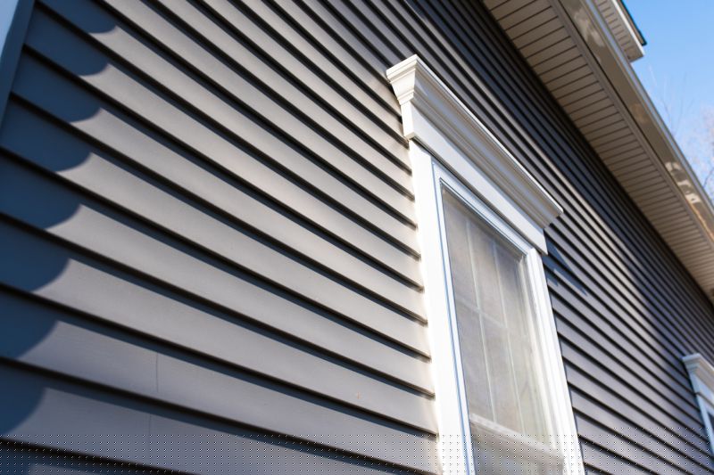 Grey Vinyl Siding Installation